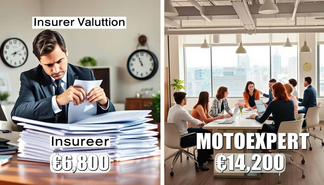 Ubezpieczyciel 6 800 EUR, a rzeczoznawca MOTOEXPERT 14 200 EUR